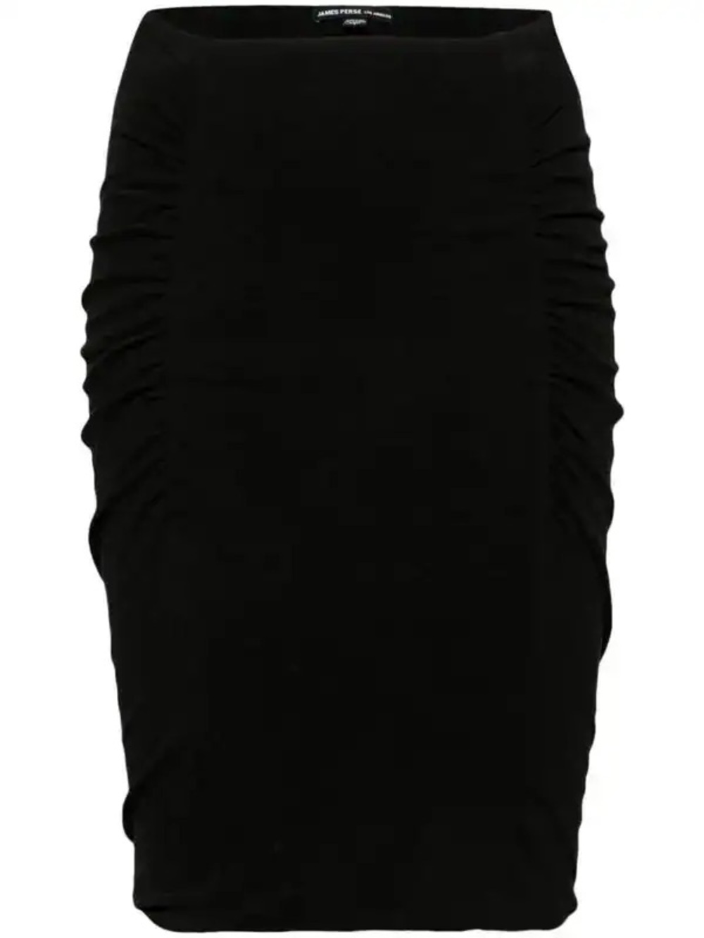JAMES PERSE Black Ruched Pencil Skirt - Size 0 NWT